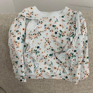 Art Class 2T floral sweater